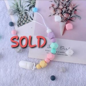 2 Random Baby Pacifier Clip Silicone  BPA Free